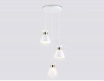 Светильник подвесной в стиле лофт Ambrella TR8467/3 WH/FGD белый/золото E27/3 max 60W D340*1000