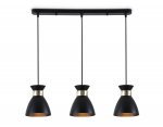 Светильник подвесной в стиле лофт Ambrella TR8469/3 BK/FGD черный/золото E27/3 max 60W 550*135*1000