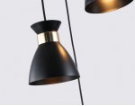 Светильник подвесной в стиле лофт Ambrella TR8470/3 BK/FGD черный/золото E27/3 max 60W D340*1000
