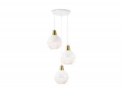 Светильник подвесной Ambrella TR8503/3 WH/CP белый/медь E27/3 max 60W D410*1000 Светильник подвесной Ambrella TR8503/3 WH/CP белый/медь E27/3 max 60W D410*1000