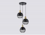 Светильник подвесной Ambrella TR8505/3 BK/CP черный/медь E27/3 max 60W D410*1000
