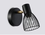 Настенно-потолочный спот в стиле лофт Ambrella TR8659 BK/GD черный/золото E14 max 60W 160*100*145