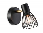 Настенно-потолочный спот в стиле лофт Ambrella TR8659 BK/GD черный/золото E14 max 60W 160*100*145