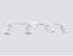 Настенно-потолочный спот в стиле лофт Ambrella TR8666/4 WH белый E14/4 max 60W 760*100*190