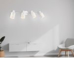 Настенно-потолочный спот в стиле лофт Ambrella TR8666/4 WH белый E14/4 max 60W 760*100*190