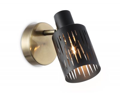 Настенно-потолочный спот в стиле лофт Ambrella TR8667 BK/SB чёрный/бронза E14 max 60W 180*100*150 Настенно-потолочный спот в стиле лофт Ambrella TR8667 BK/SB чёрный/бронза E14 max 60W 180*100*150