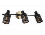 Настенно-потолочный спот в стиле лофт Ambrella TR8669/3 BK/SB чёрный/бронза E14/3 max 60W 560*100*190