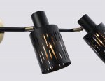 Настенно-потолочный спот в стиле лофт Ambrella TR8670/4 BK/SB чёрный/бронза E14/4 max 60W 760*100*190
