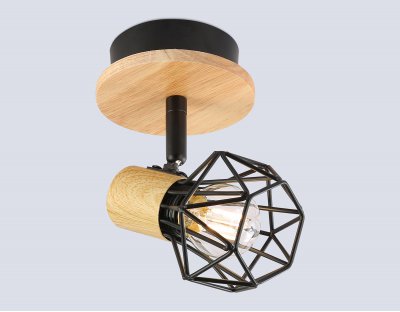 TR8751 BK/WD черный/дерево IP20 E27 D115*175 TR8751 BK/WD черный/дерево IP20 E27 D115*175