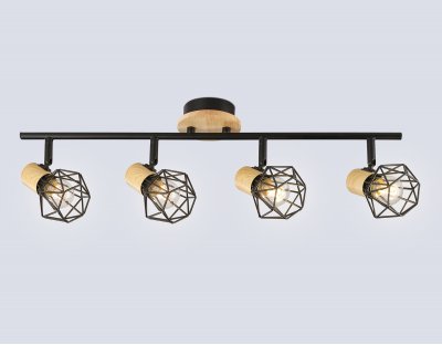 TR8754/4 BK/WD черный/дерево IP20 E27/4 615*115*200 TR8754/4 BK/WD черный/дерево IP20 E27/4 615*115*200