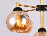Люстра подвесная Ambrella TR9026/5 BK/TI черный/янтарь E27 max 40W D580*600 TRADITIONAL