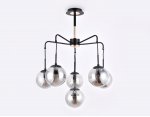 Люстра подвесная Ambrella TR9030/6 BK/SM черный/дымчатый E14 max 40W D620*760 TRADITIONAL