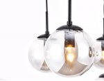 Люстра подвесная Ambrella TR9030/6 BK/SM черный/дымчатый E14 max 40W D620*760 TRADITIONAL