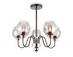Люстра подвесная Ambrella TR9058/5 BK/SM черный/дымчатый E27 max 40W D650*572 TRADITIONAL