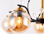 Люстра подвесная Ambrella TR9072/5 BK/TI черный/янтарь E14 max 40W D620*420 TRADITIONAL