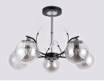 Люстра подвесная Ambrella TR9073/5 BK/SM черный/дымчатый E14 max 40W D620*420 TRADITIONAL