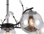 Люстра подвесная Ambrella TR9073/5 BK/SM черный/дымчатый E14 max 40W D620*420 TRADITIONAL