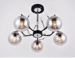 Люстра подвесная Ambrella TR9073/5 BK/SM черный/дымчатый E14 max 40W D620*420 TRADITIONAL