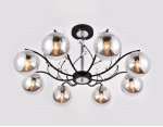 Люстра подвесная Ambrella TR9077/8 BK/SM черный/дымчатый E14 max 40W D850*420 TRADITIONAL