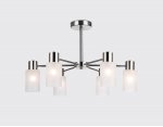 Подвесной светильник Ambrella TR9572/6 SN сатин E14*6 max 40W 620*620*385