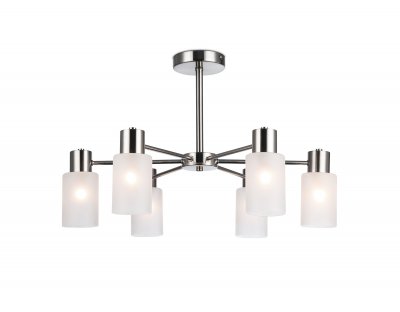 Подвесной светильник Ambrella TR9572/6 SN сатин E14*6 max 40W 620*620*385 Подвесной светильник Ambrella TR9572/6 SN сатин E14*6 max 40W 620*620*385