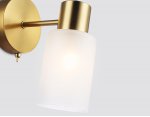 Настенный светильник с выключателем на корпусе Ambrella TR9586 BS латунь E14 max 40W 175*100*195