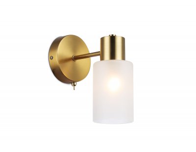 Настенный светильник с выключателем на корпусе Ambrella TR9586 BS латунь E14 max 40W 175*100*195