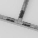 Прямой соединитель для накладного магнитного шинопровода Maytoni TRA004C-21S Accessories for tracks