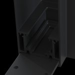 Угловой коннектор для накладного магнитного шинопровода Maytoni TRA004CL-21B Accessories for tracks