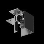 Угловой коннектор для накладного магнитного шинопровода Maytoni TRA004CL-21B Accessories for tracks