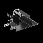Угловой коннектор для встраиваемого магнитного шинопровода Maytoni TRA004CL-22B Accessories for tracks