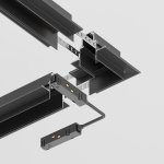 Угловой коннектор для встраиваемого магнитного шинопровода Maytoni TRA004CL-22B Accessories for tracks