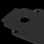 Торцевая заглушка для встраиваемого магнитного шинопровода Maytoni TRA004EC-22B Accessories for tracks