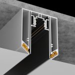 Профиль для монтажа магнитного шинопровода в натяжной потолок Maytoni TRA004MP-21S Accessories for tracks