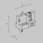 Комплектующие для трековой системы Maytoni TRA005-3-A-W Accessories for tracks Trinity
