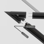 Комплектующие для встраиваемой трековой системы Maytoni TRA010CLS-42B Accessories for tracks Gravity