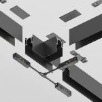 Комплектующие для накладной трековой системы Maytoni TRA010CT-41B Accessories for tracks Gravity