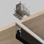 Комплектующие для накладной трековой системы Maytoni TRA010HCB Accessories for tracks Gravity