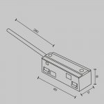 Комплектующие для трековой системы Maytoni TRA034B-42W-1 Accessories for tracks Exility