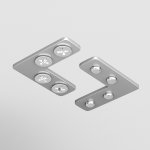 Соединитель угловой для профилей натяжного потолка, 2шт. Maytoni TRA034CL-SC-42S Accessories for tracks Exility