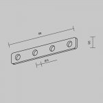 Комплектующие для встраиваемой трековой системы Maytoni TRA034D-C-42S Accessories for tracks Exility