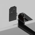 Заглушки к встраиваемому шинопроводу Maytoni серия Exility 2 шт. черный TRA034EC-42B