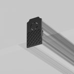 Заглушки к встраиваемому шинопроводу Maytoni серия Exility 2 шт. черный TRA034EC-42B