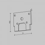 Комплектующие для встраиваемой трековой системы Technical TRA034EC-SCCL-42B