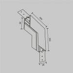 Комплектующие для накладной трековой системы Maytoni TRA034ICL-41W Accessories for tracks Exility