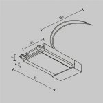 Комплектующие для накладной трековой системы Maytoni TRA084B-11W Accessories for tracks Radity