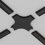 Комплектующие для накладной трековой системы Maytoni TRA084CX-11B Accessories for tracks Radity