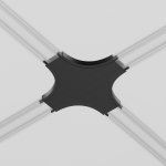 Комплектующие для накладной трековой системы Maytoni TRA084CX-11B Accessories for tracks Radity