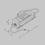 Комплектующие для текстильной подвесной системы Maytoni TRA130DR-100W Power Supply Parity