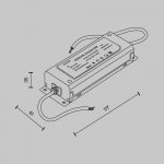 Комплектующие для текстильной подвесной системы Maytoni TRA130DR-200W Power Supply Parity